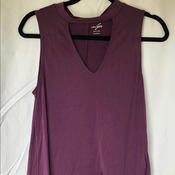 francesca’s dark purple suede top - Picture 1 of 4